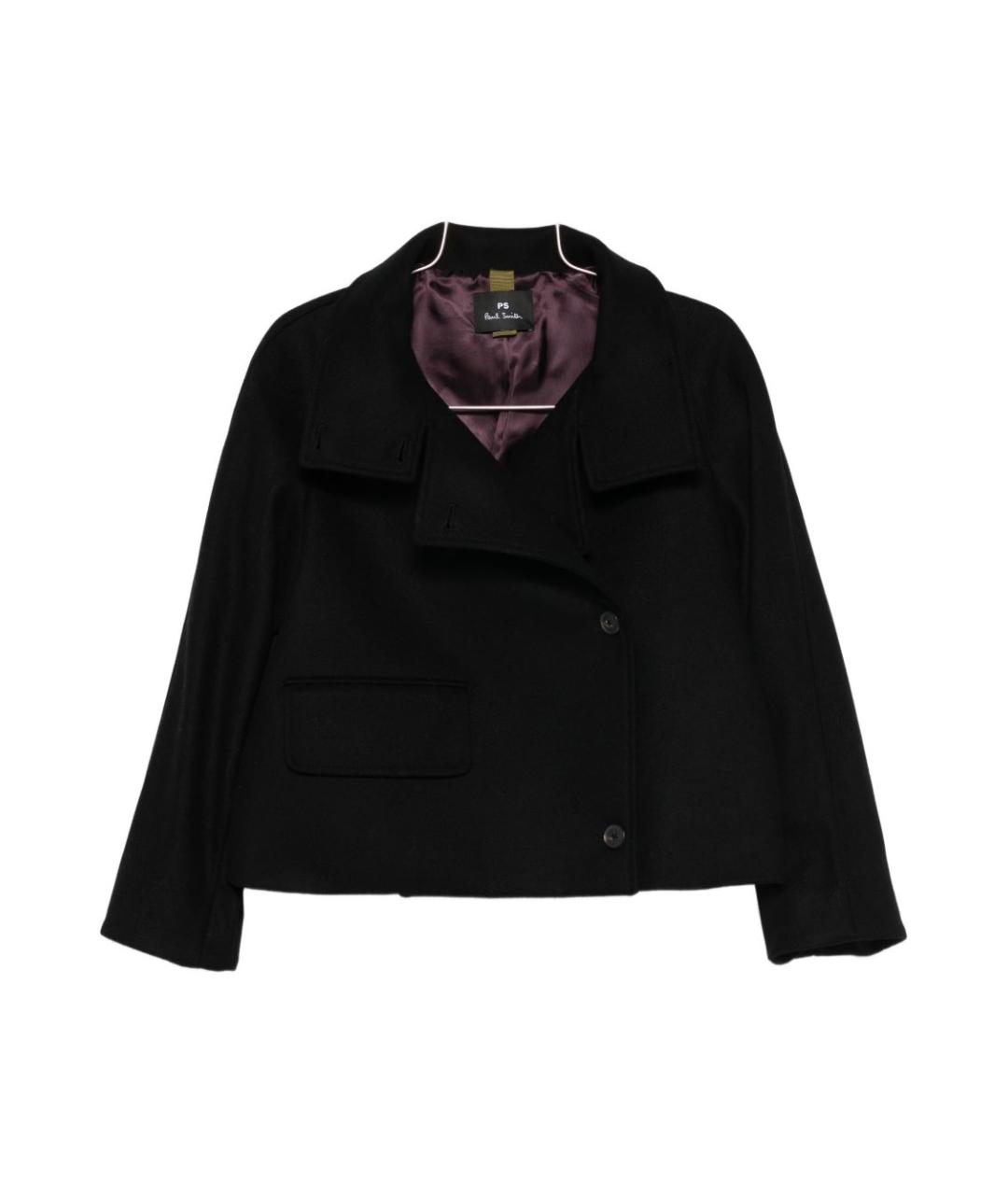 PAUL SMITH Черное кашемировое пальто, фото 1