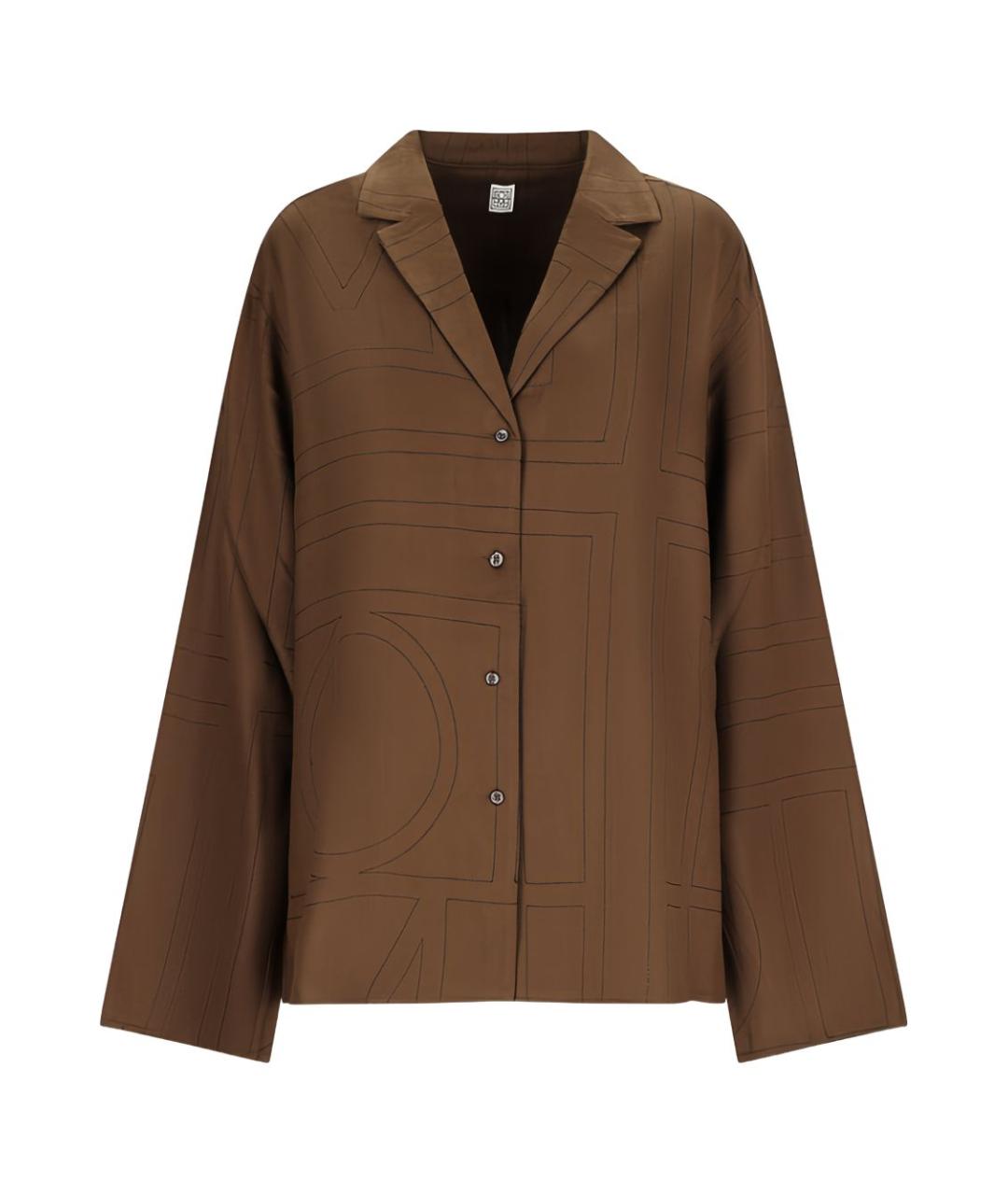 TOTEME Коричневая рубашка, фото 1