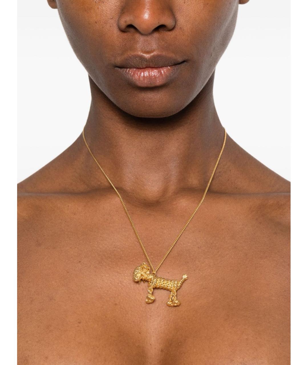 LOEWE Золотая металлическая подвеска, фото 3