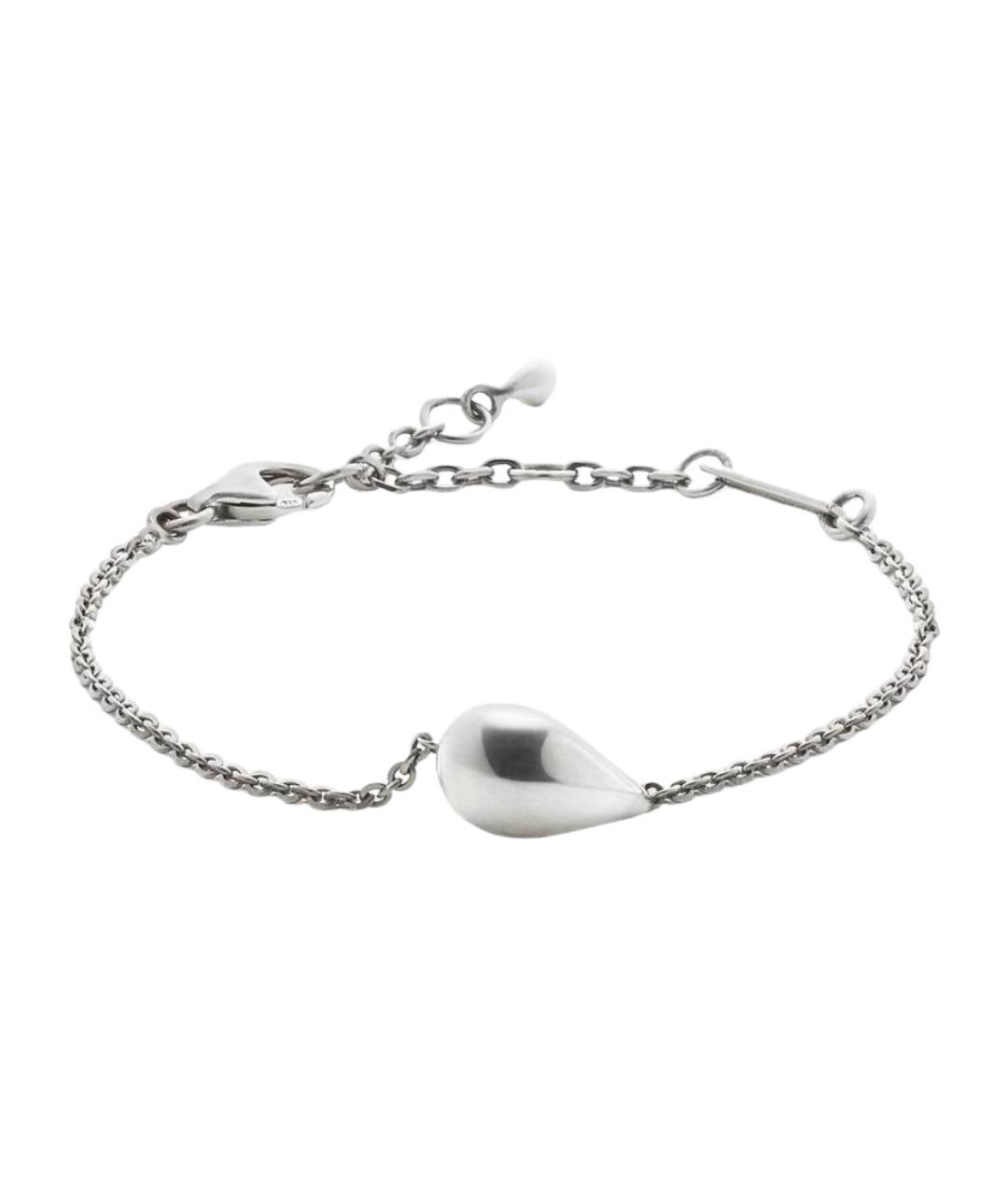 BOTTEGA VENETA Серебрянный серебряный браслет, фото 1