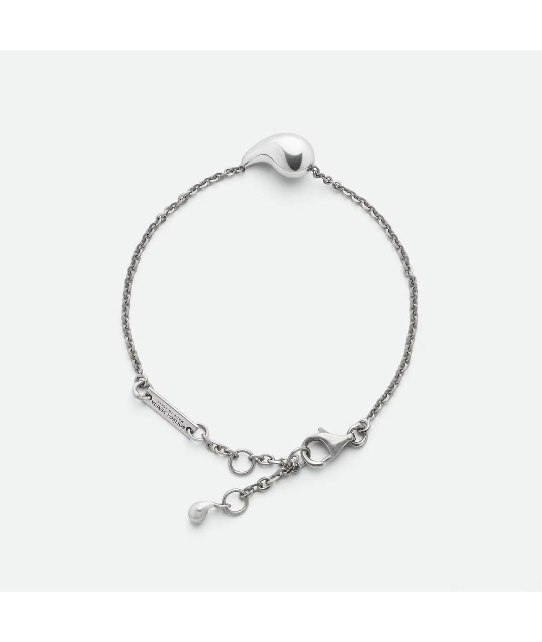 BOTTEGA VENETA Серебрянный серебряный браслет, фото 3