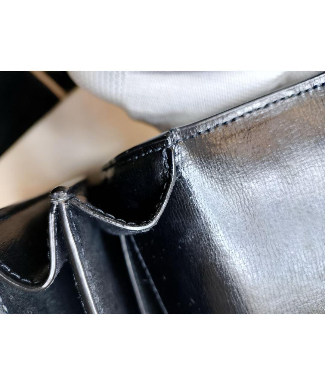 SAINT LAURENT Черная кожаная сумка через плечо, фото 7