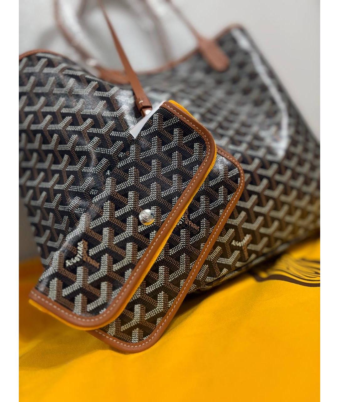 GOYARD Коричневая сумка тоут, фото 6