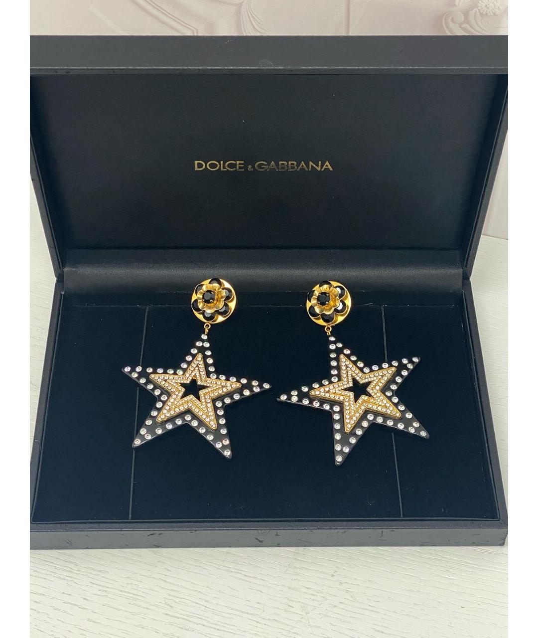 DOLCE&GABBANA Черные металлические клипсы, фото 6