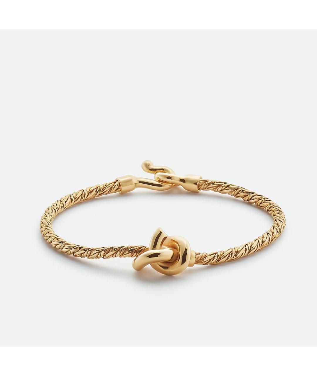 BOTTEGA VENETA Золотой серебряный браслет, фото 4