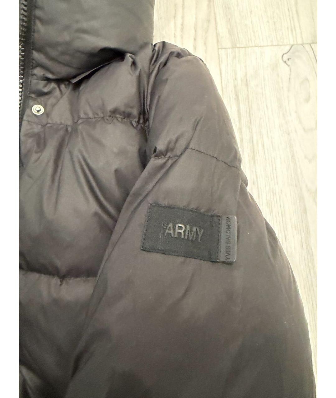 ARMY YVES SALOMON Черный пуховик, фото 3