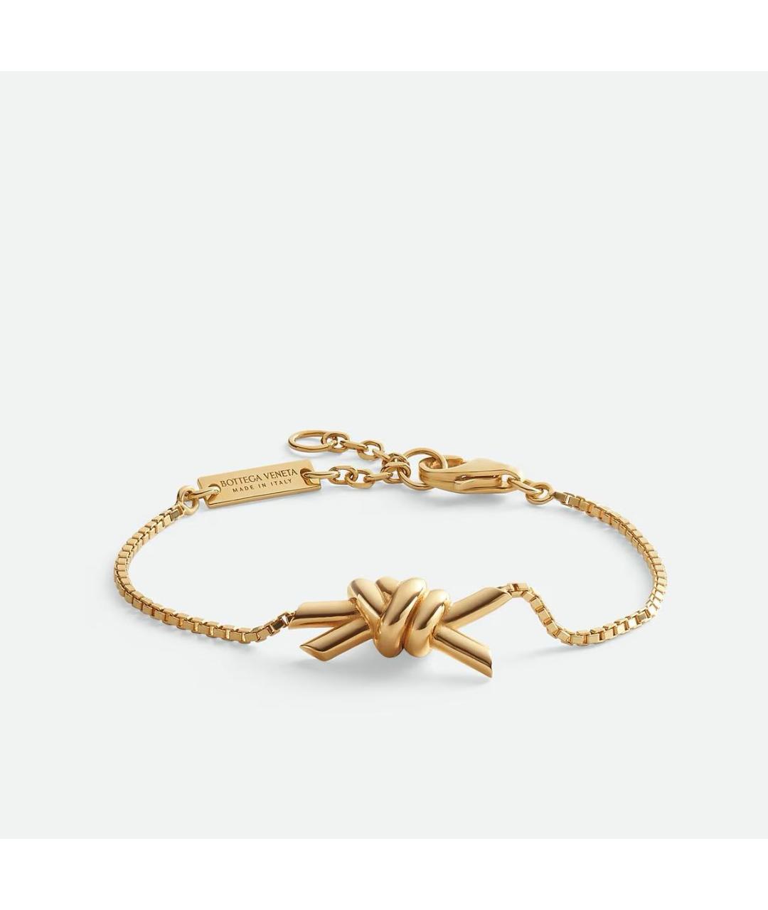 BOTTEGA VENETA Золотой серебряный браслет, фото 4