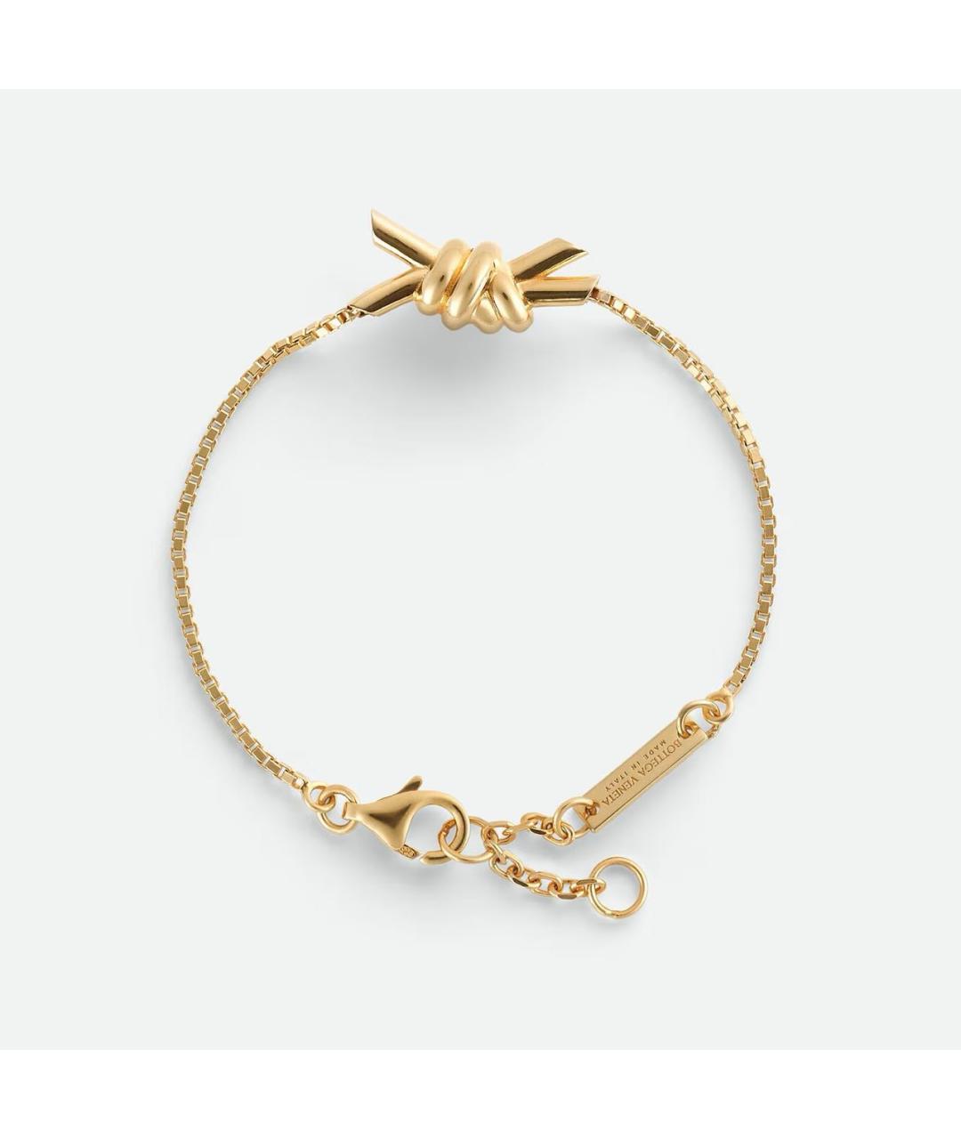 BOTTEGA VENETA Золотой серебряный браслет, фото 3