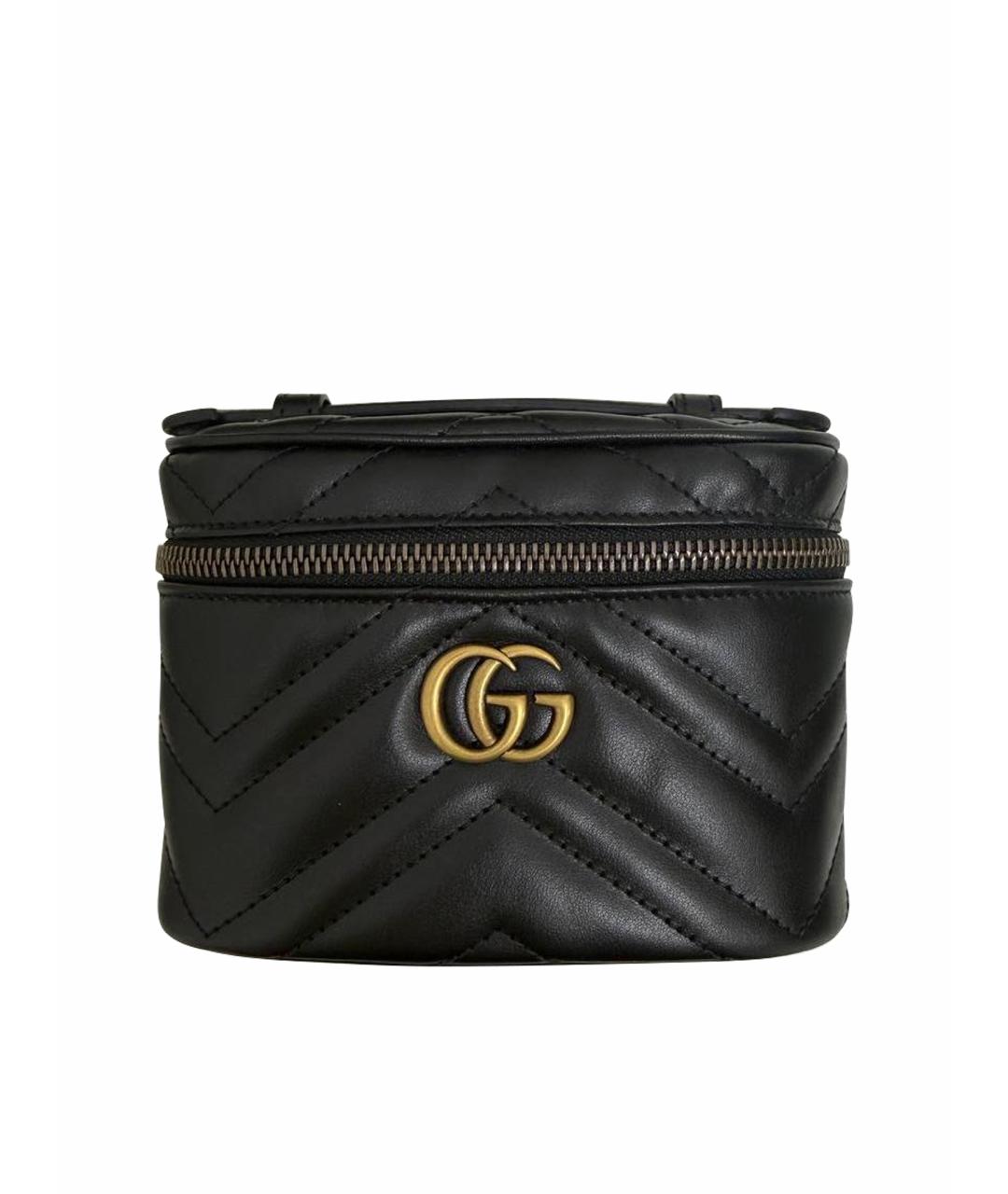 GUCCI Черная кожаная сумка через плечо, фото 1