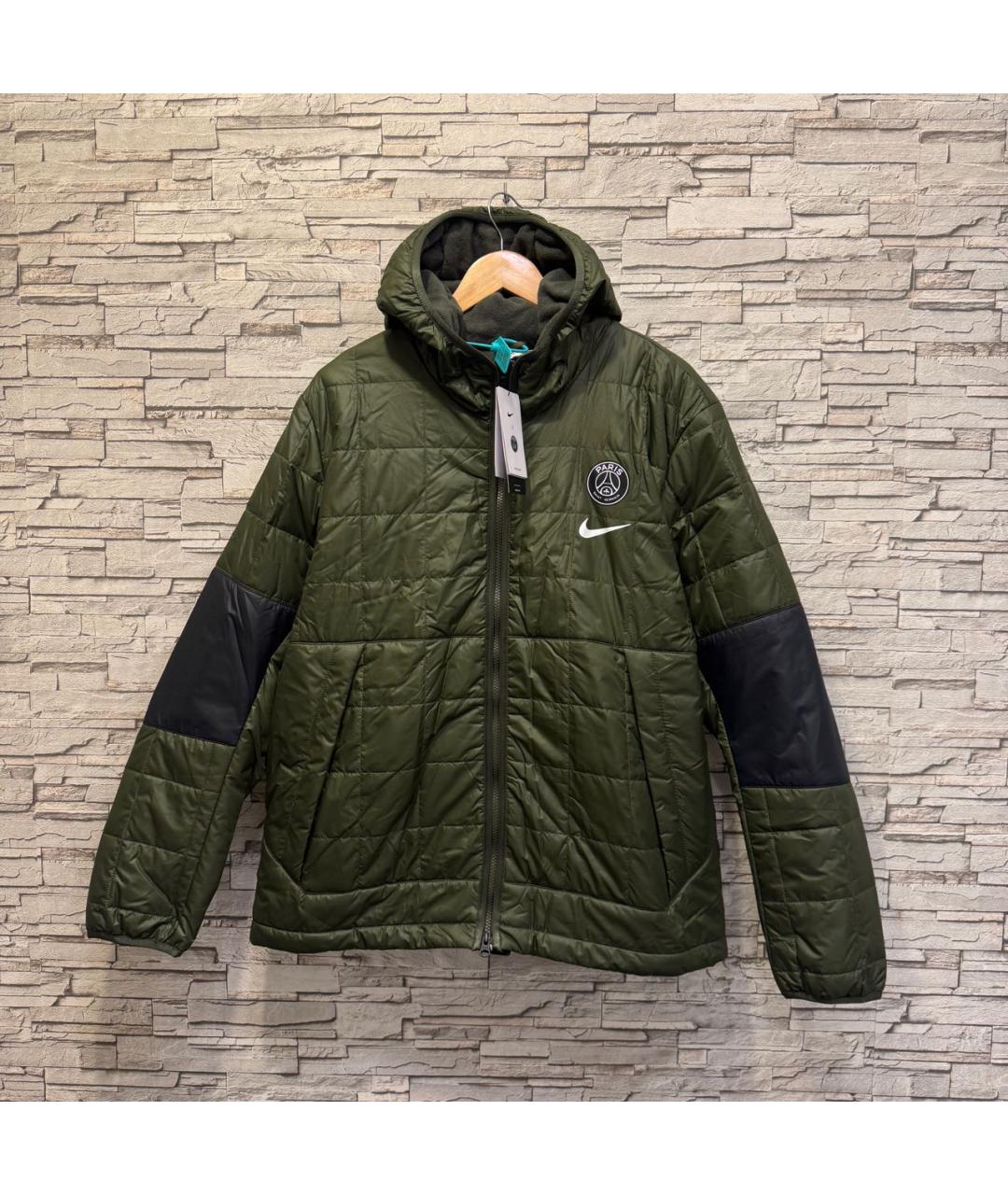 NIKE Зеленая полиэстеровая куртка, фото 9