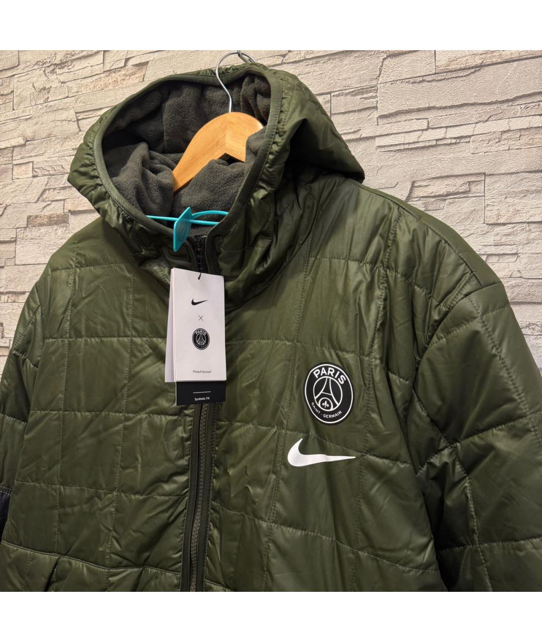 NIKE Зеленая полиэстеровая куртка, фото 4