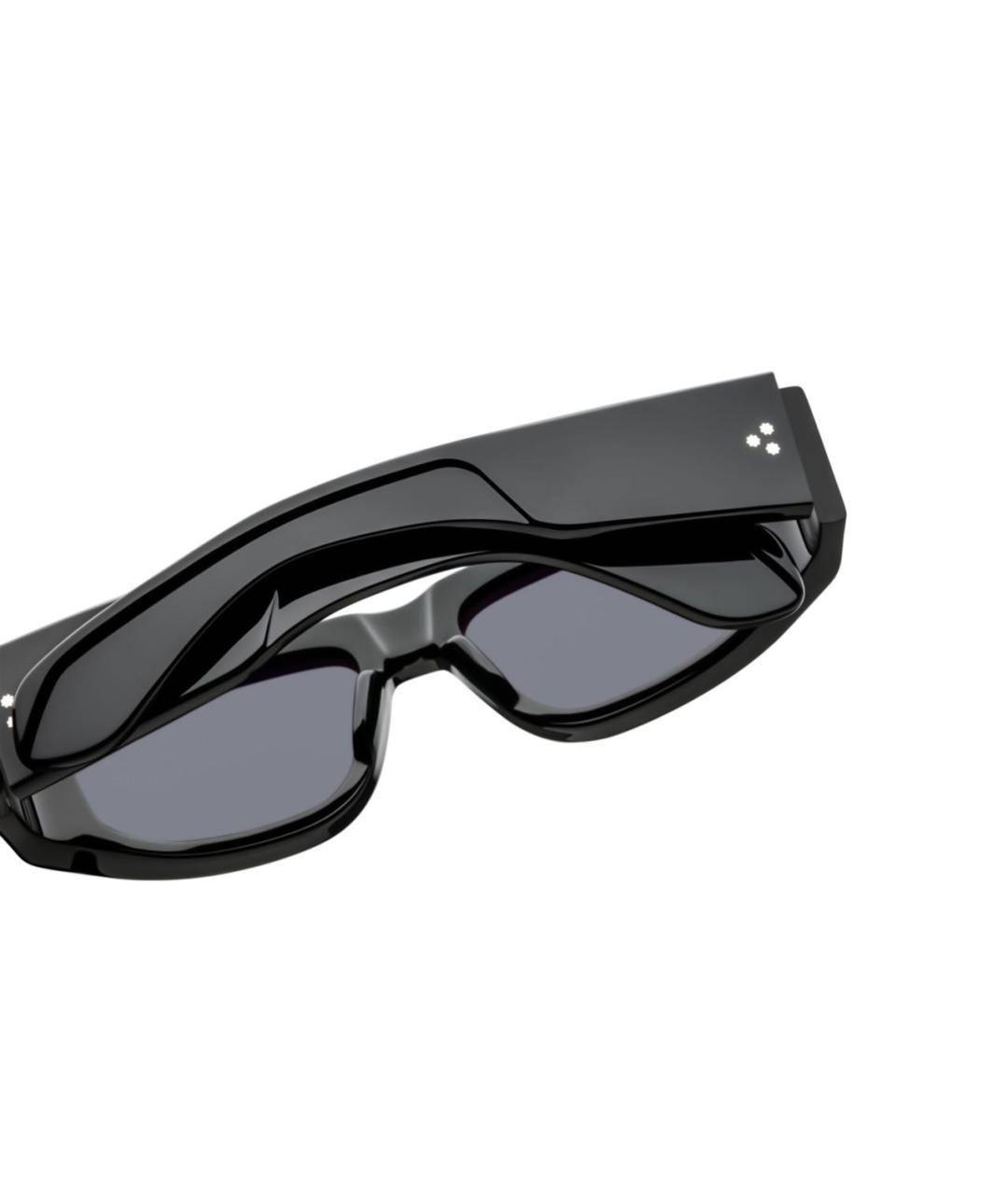 JACQUES MARIE MAGE Черные пластиковые солнцезащитные очки, фото 4