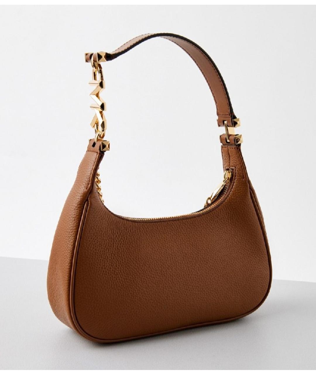 MICHAEL KORS Коричневая кожаная сумка с короткими ручками, фото 2