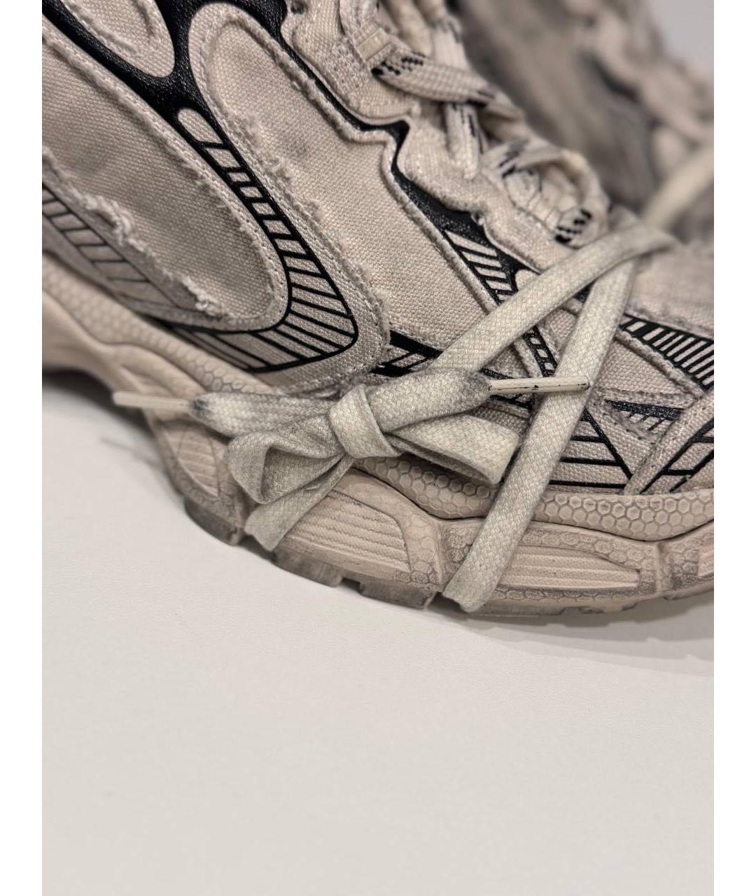 BALENCIAGA Бежевые текстильные кроссовки, фото 2