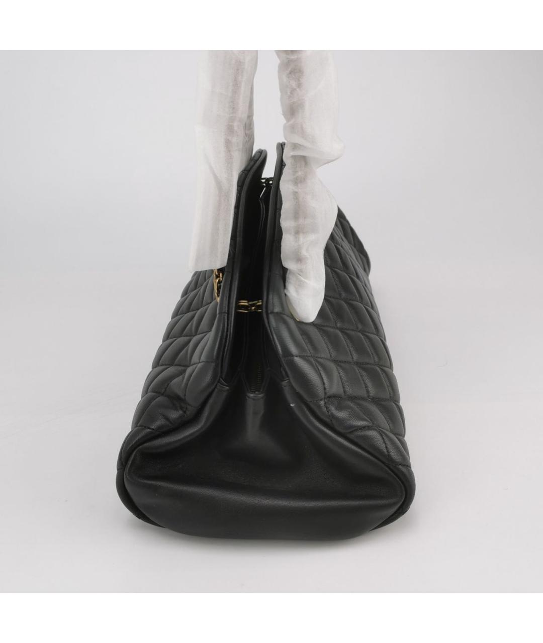 CHANEL Черная кожаная сумка тоут, фото 2