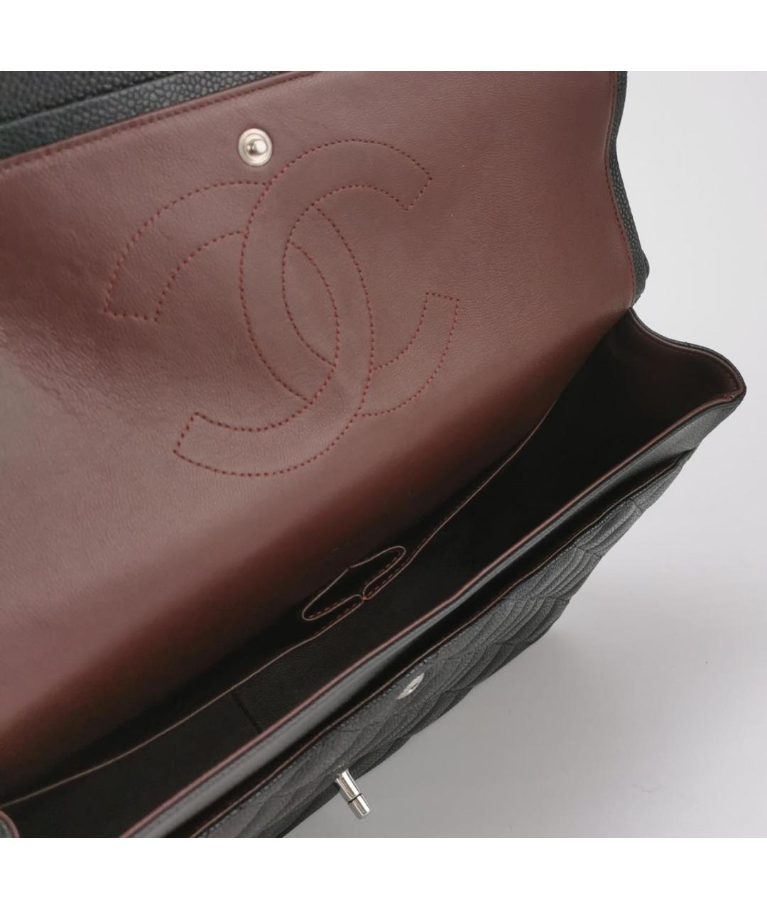 CHANEL Черная кожаная сумка тоут, фото 6