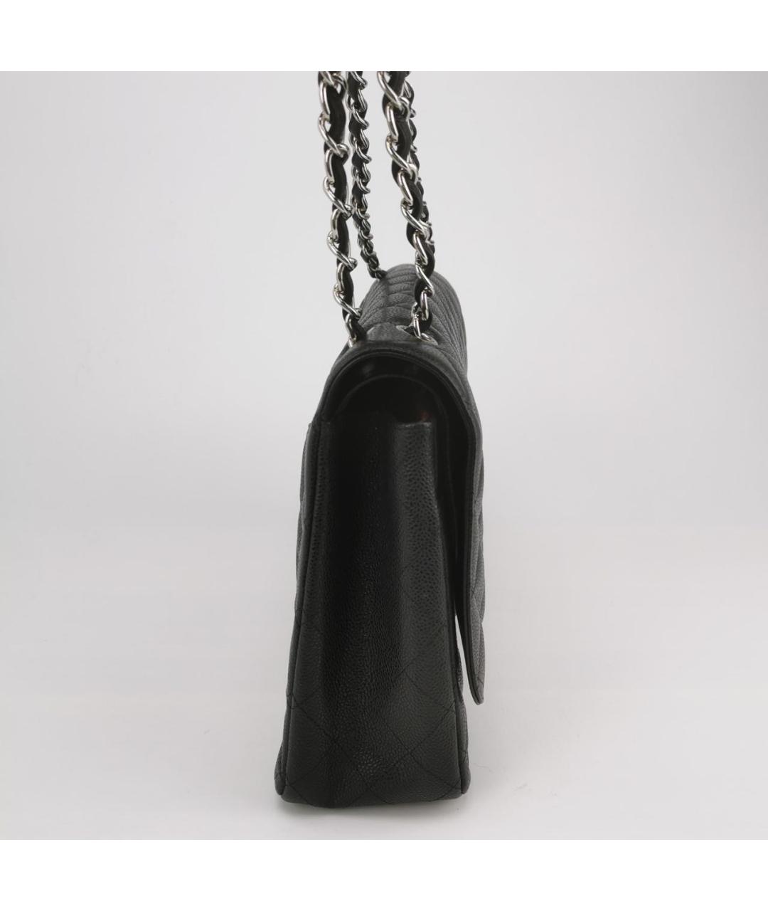 CHANEL Черная кожаная сумка тоут, фото 3