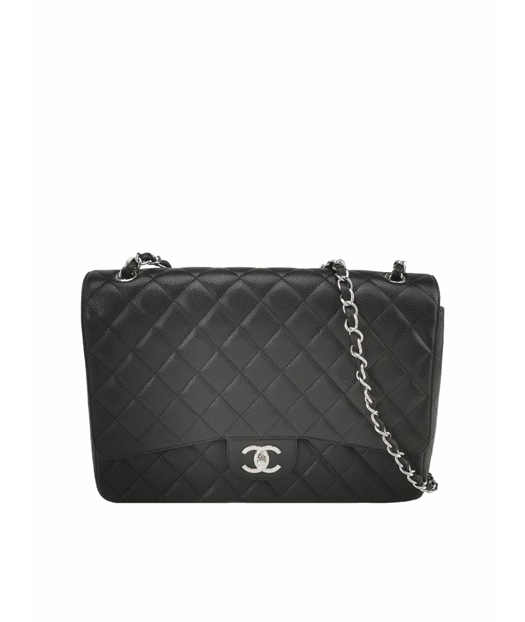 CHANEL Черная кожаная сумка тоут, фото 1