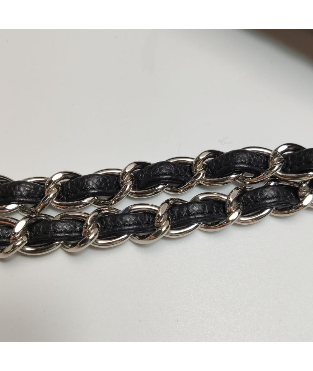 CHANEL Черная кожаная сумка тоут, фото 7