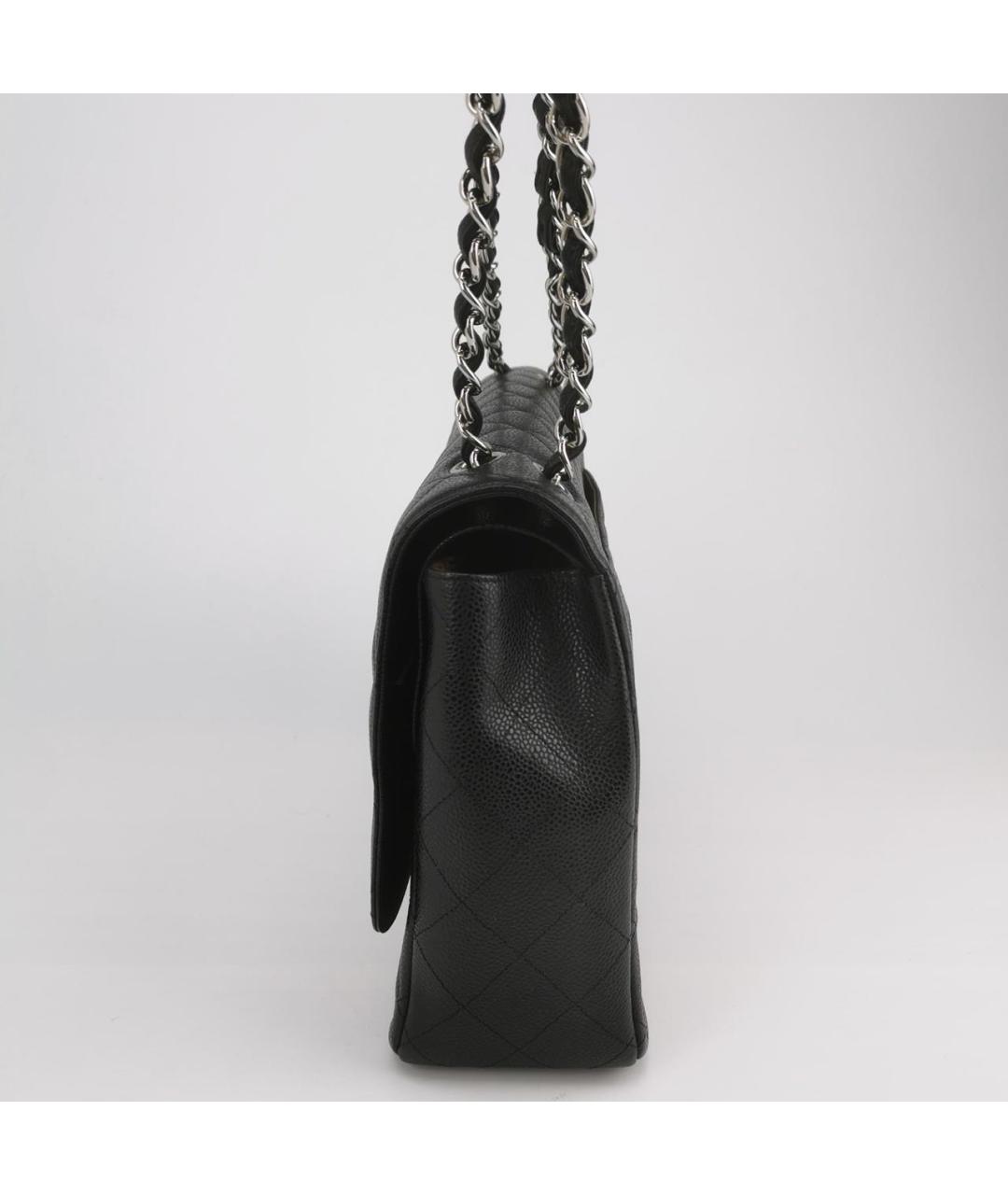 CHANEL Черная кожаная сумка тоут, фото 2