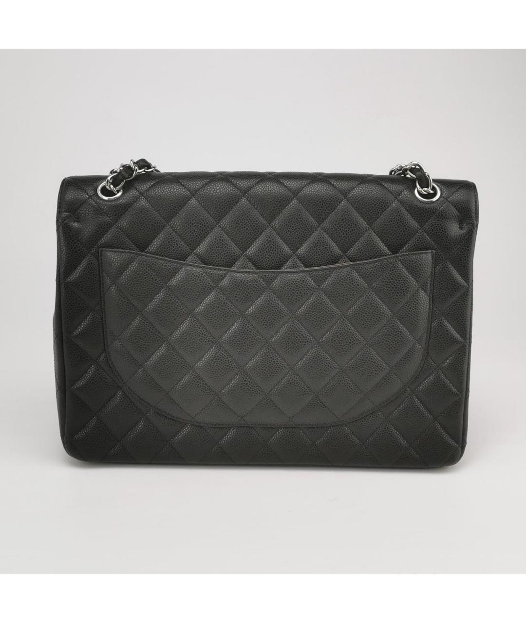 CHANEL Черная кожаная сумка тоут, фото 4