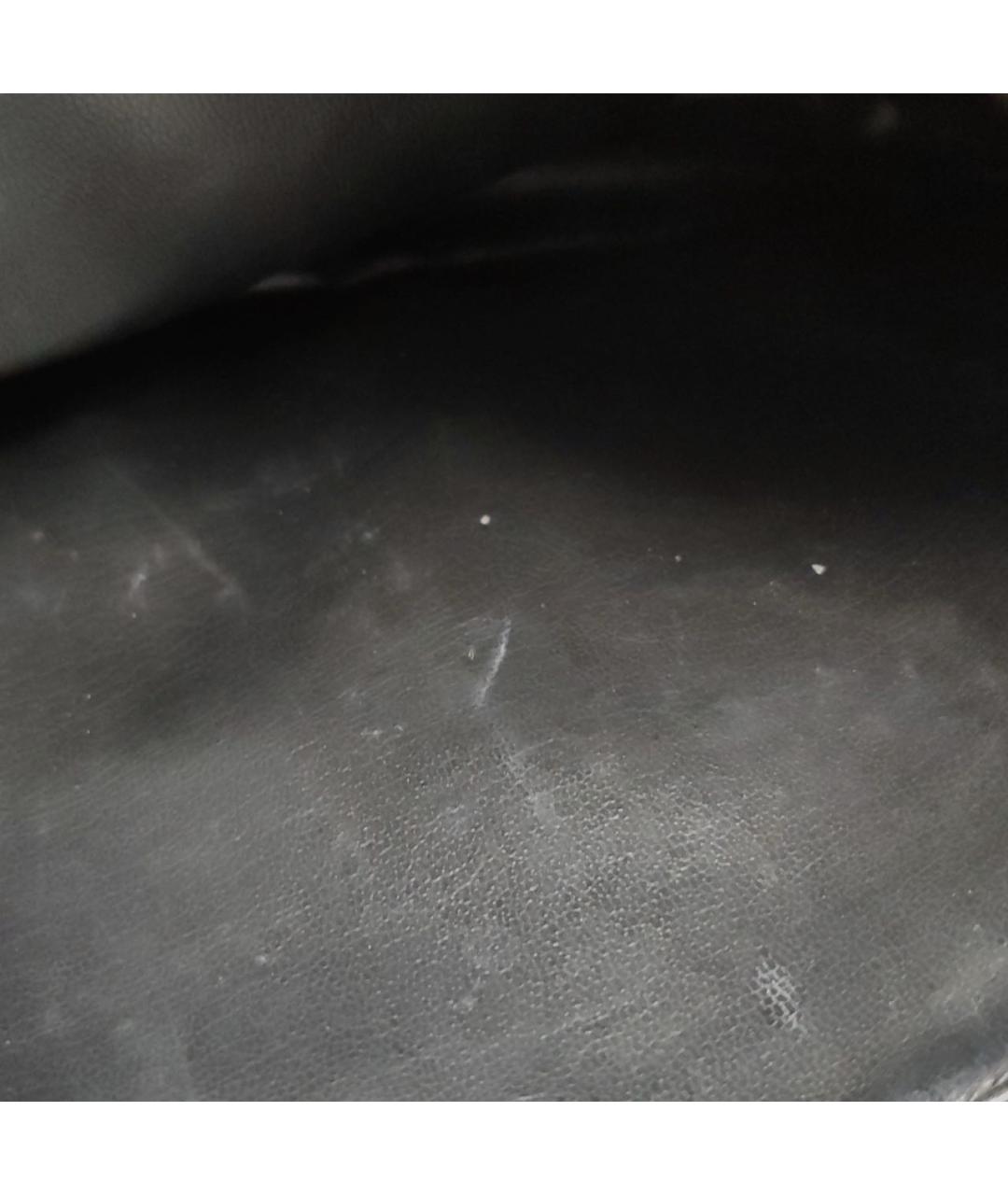 CHANEL Черная кожаная сумка через плечо, фото 7