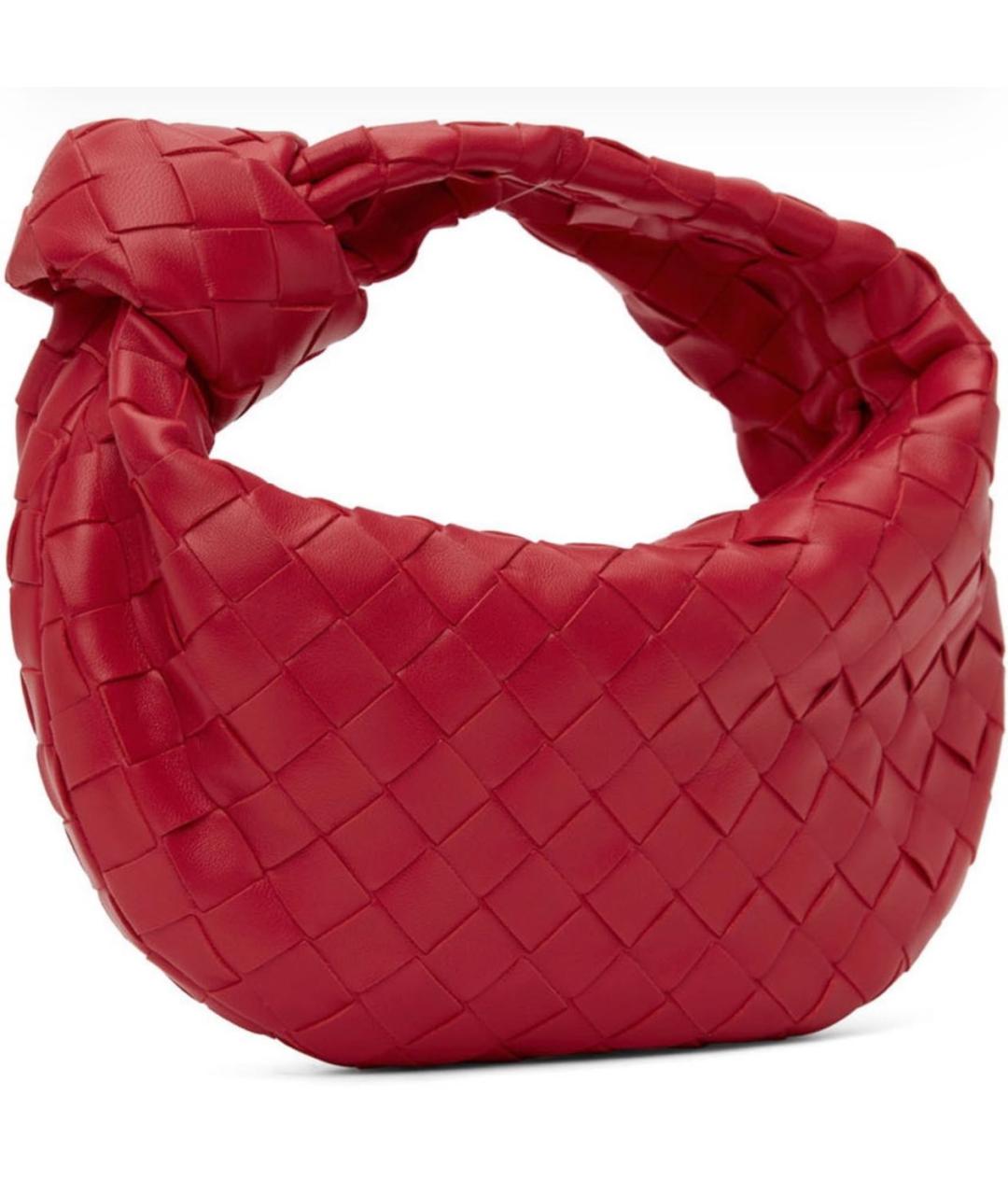 BOTTEGA VENETA Красная кожаная сумка с короткими ручками, фото 2