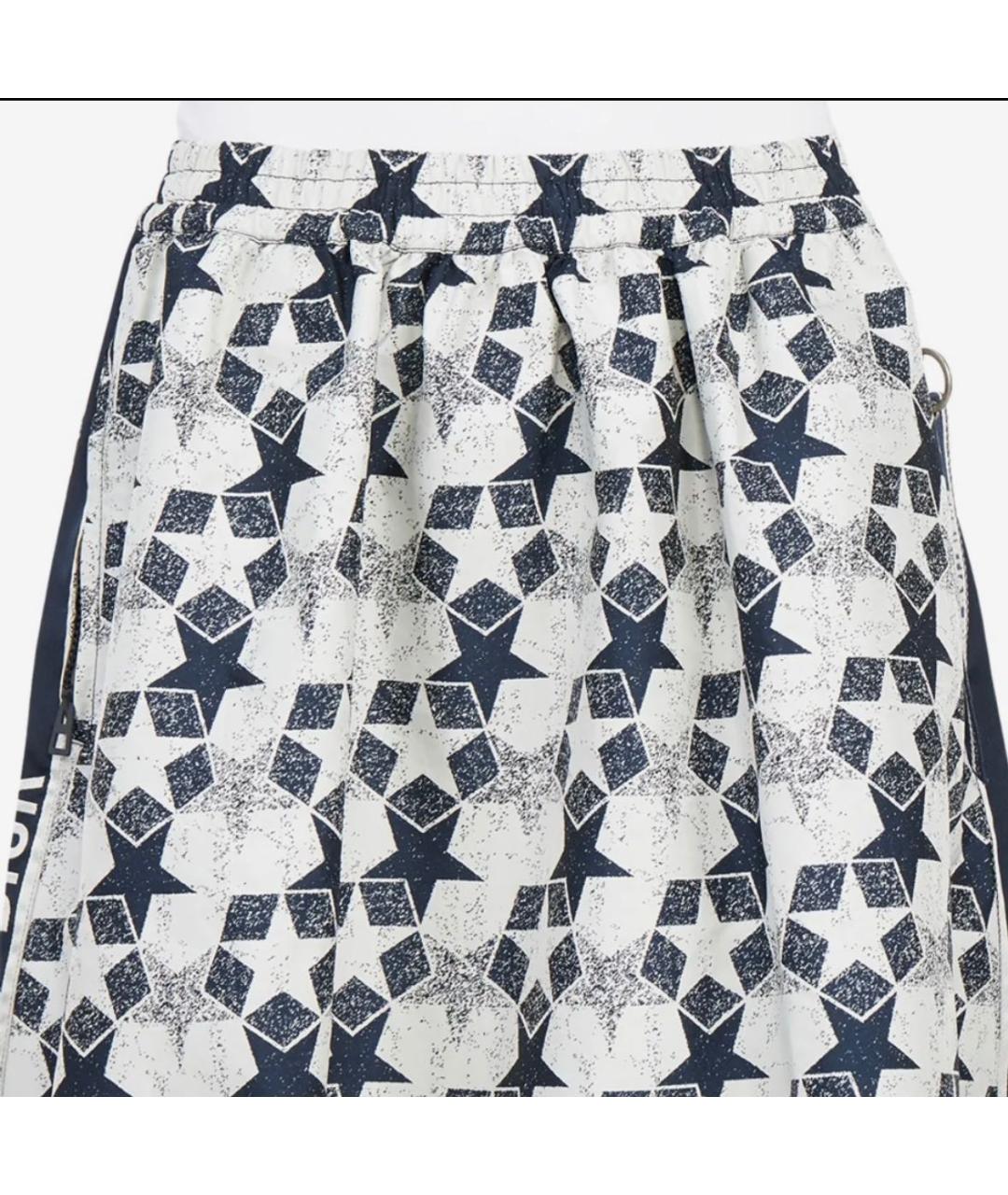 CHRISTIAN DIOR Мульти полиэстеровая юбка миди, фото 4