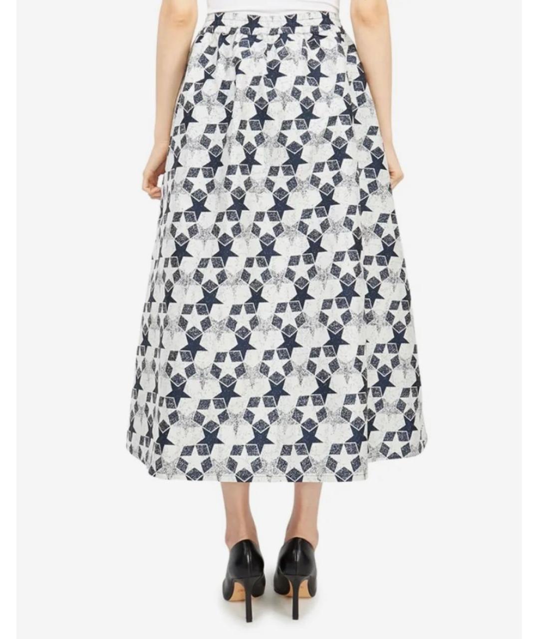CHRISTIAN DIOR Мульти полиэстеровая юбка миди, фото 2