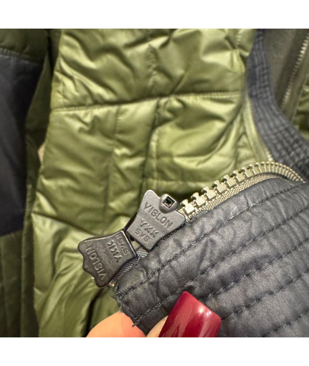 NIKE Зеленая полиэстеровая куртка, фото 8