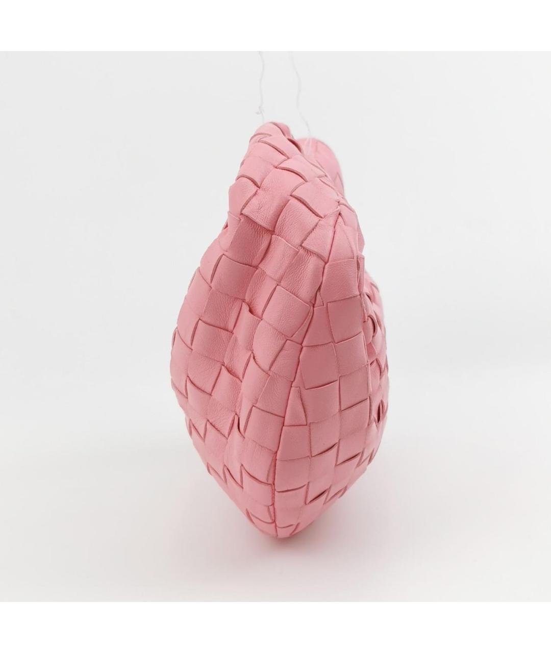 BOTTEGA VENETA Розовая кожаная сумка с короткими ручками, фото 2