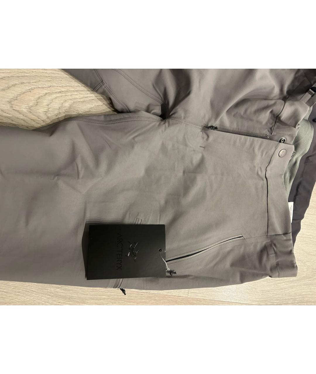 ARCTERYX Антрацитовые полиамидовые повседневные брюки, фото 3