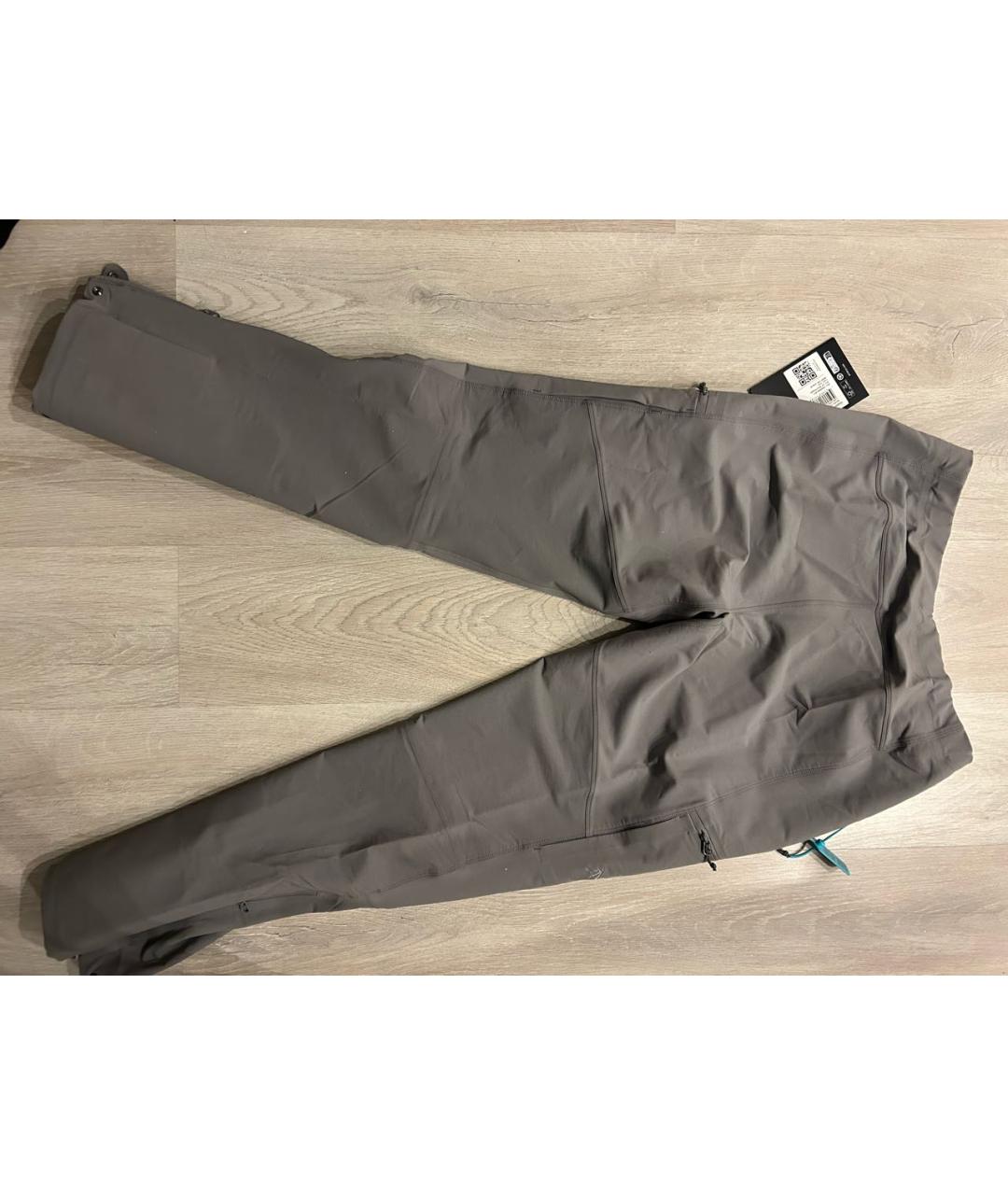 ARCTERYX Антрацитовые полиамидовые повседневные брюки, фото 2