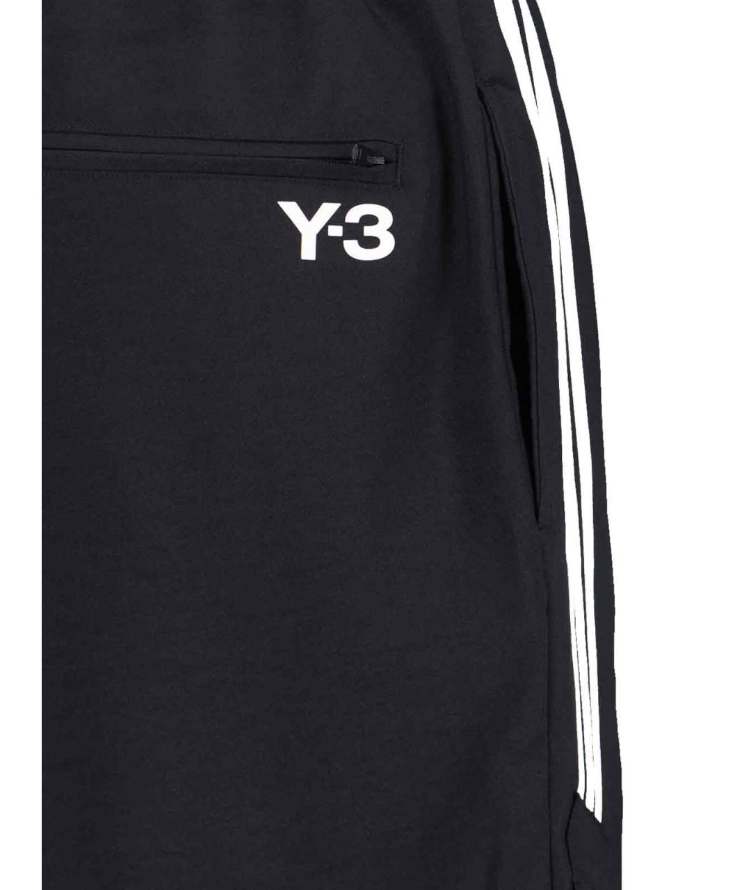Y-3 Черные полиэстеровые повседневные брюки, фото 4