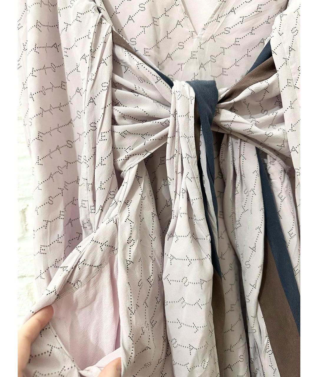 STELLA MCCARTNEY Розовое шелковое повседневное платье, фото 6