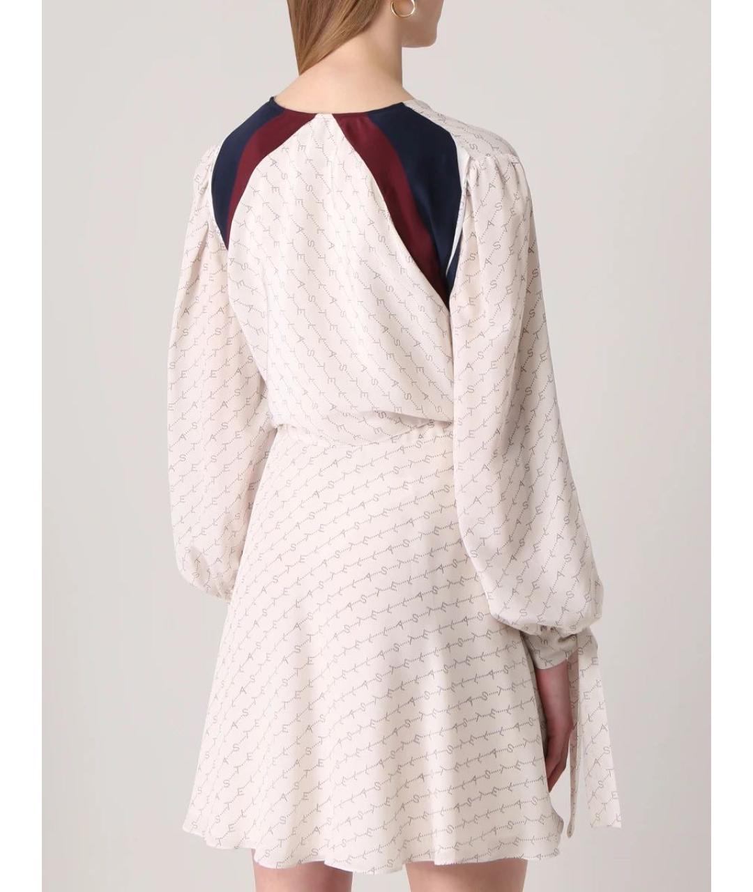 STELLA MCCARTNEY Розовое шелковое повседневное платье, фото 2