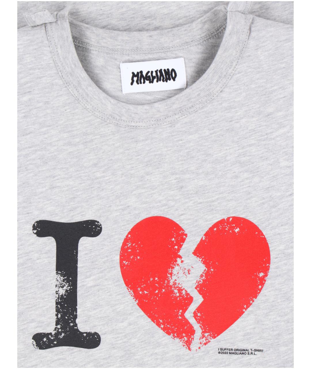 MAGLIANO Серая хлопковая футболка, фото 3