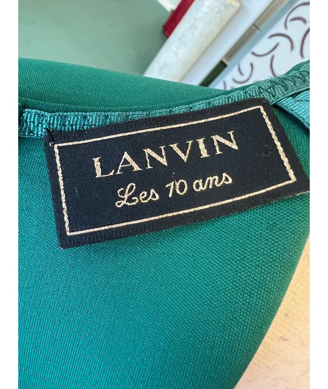 LANVIN Зеленые полиэстеровое коктейльное платье, фото 3