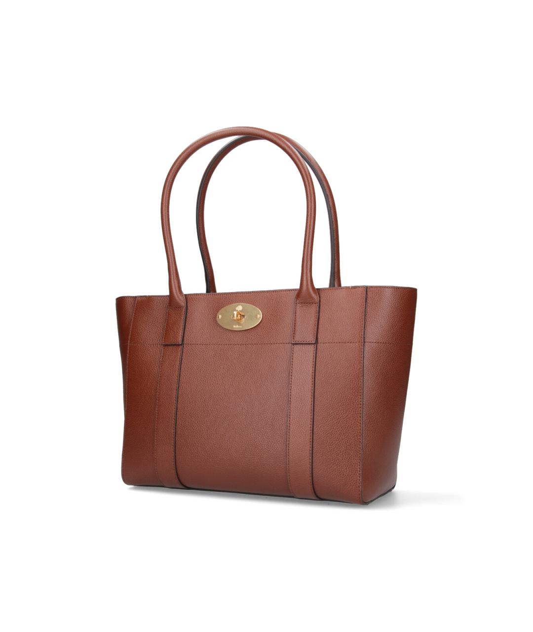 MULBERRY Коричневая кожаная сумка тоут, фото 2