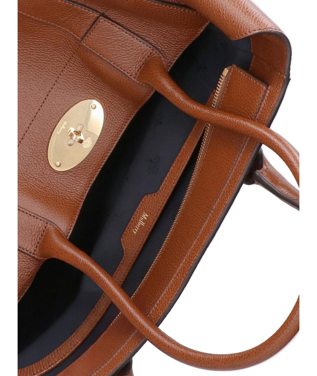 MULBERRY Коричневая кожаная сумка тоут, фото 4