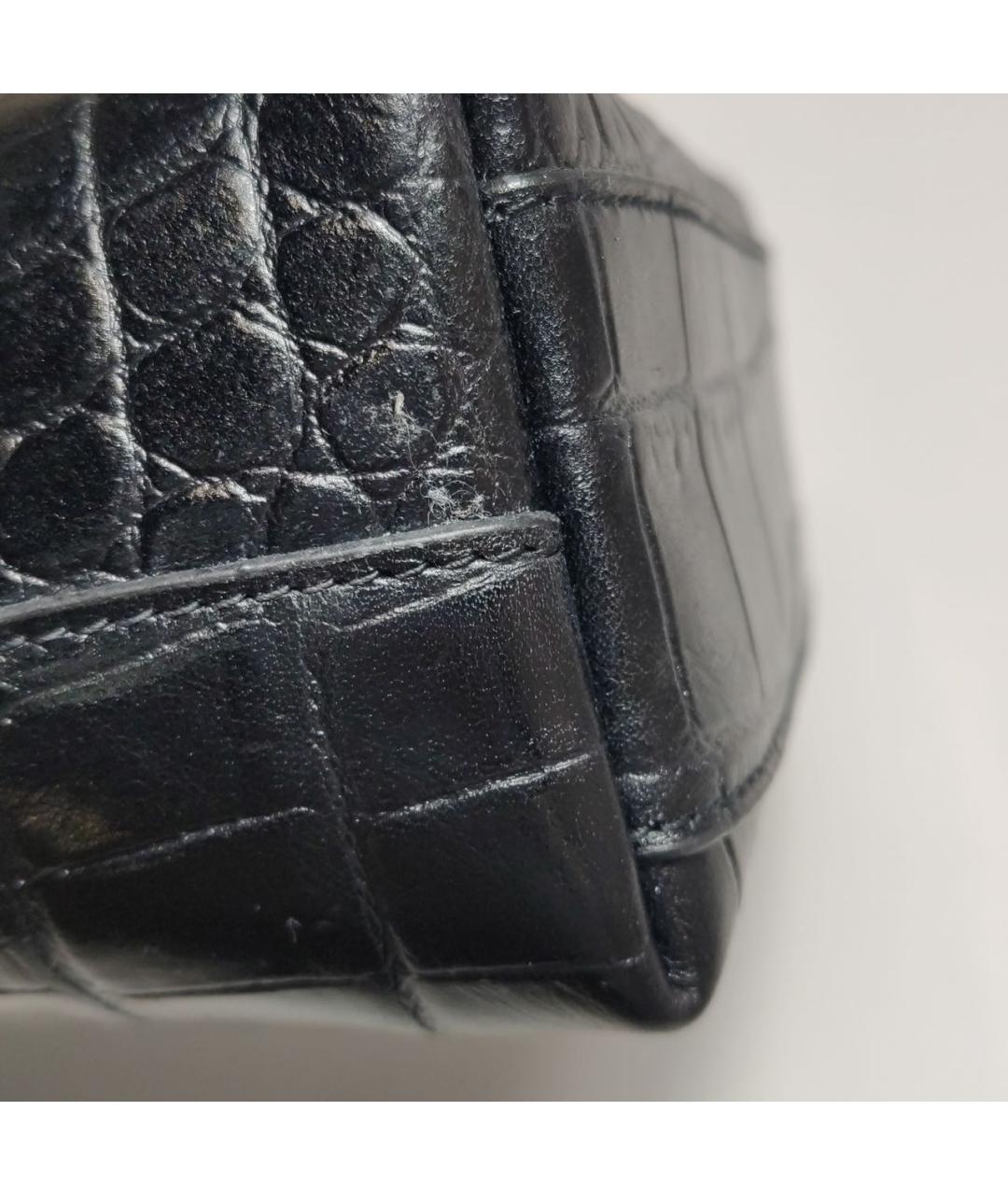 SAINT LAURENT Черная кожаная сумка через плечо, фото 8