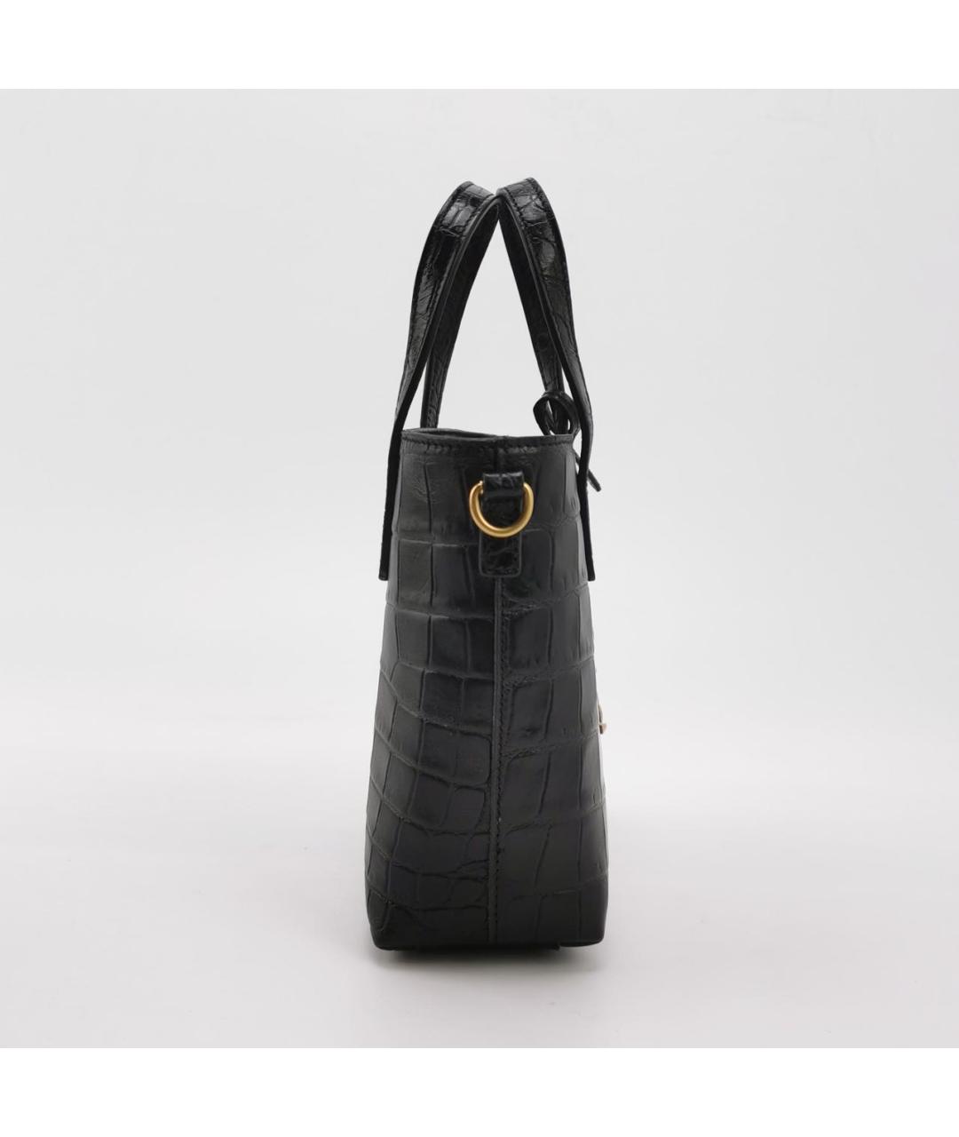 SAINT LAURENT Черная кожаная сумка через плечо, фото 3