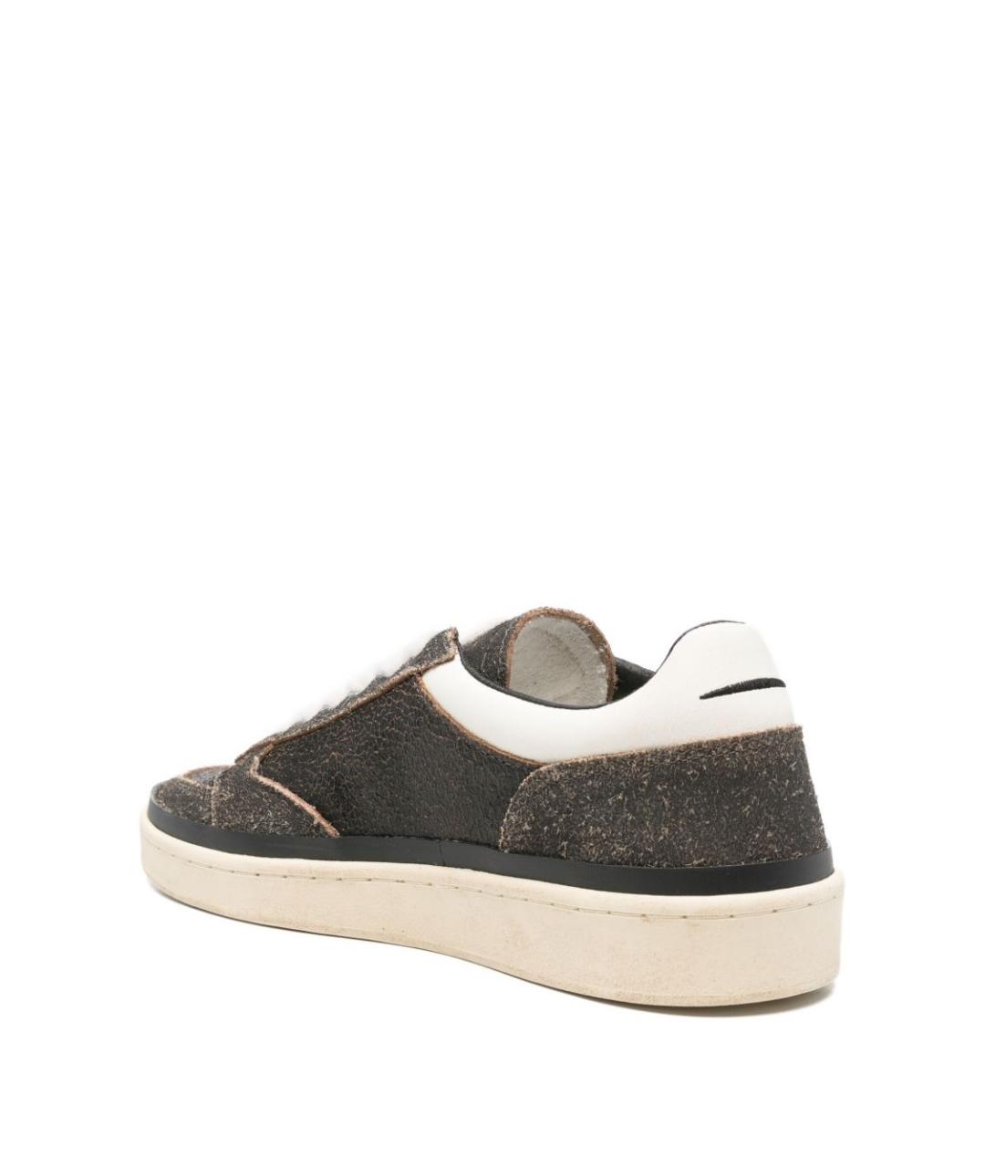 GHOUD Черные кожаные низкие кроссовки / кеды, фото 3