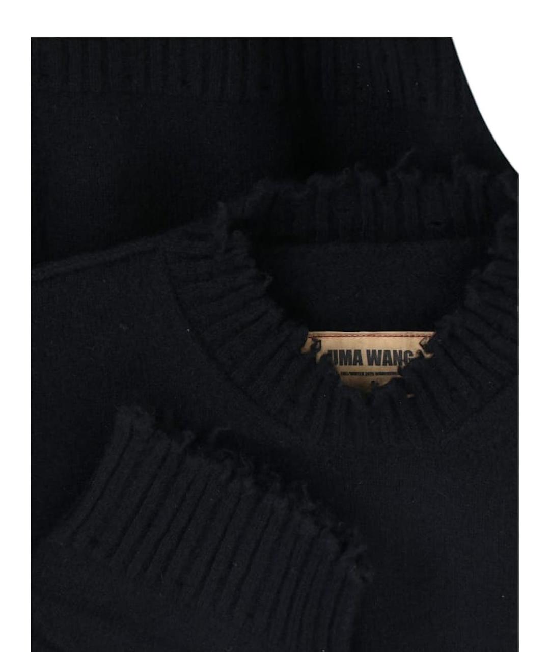 UMA WANG Черный кашемировый джемпер / свитер, фото 2