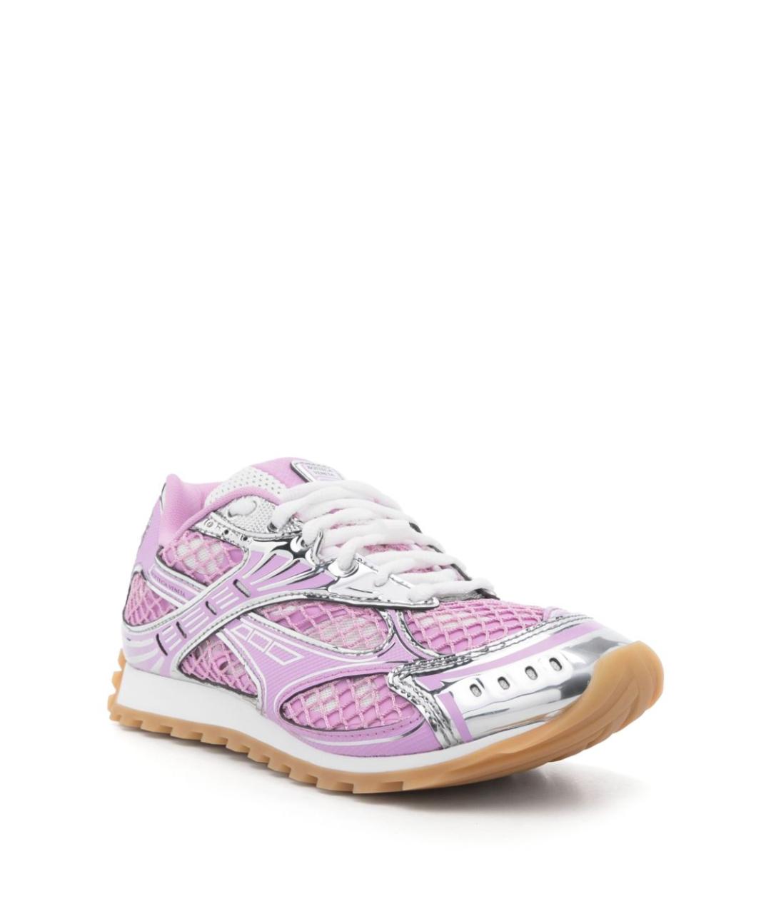 BOTTEGA VENETA Розовые кроссовки, фото 4