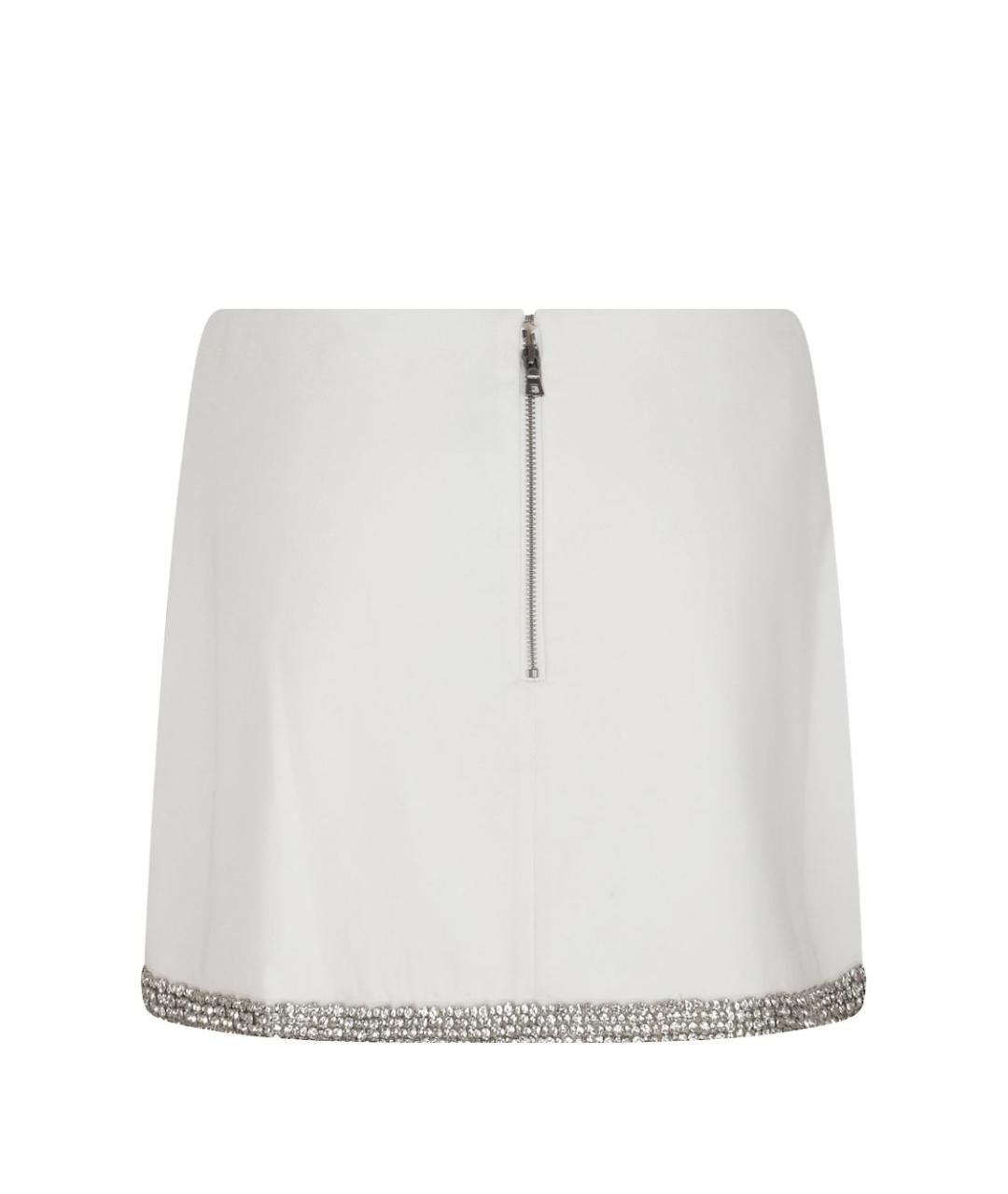 ALICE+OLIVIA Белая полиэстеровая юбка мини, фото 2