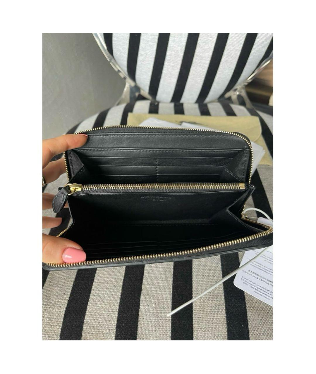 BURBERRY Коричневый кожаный кошелек, фото 4