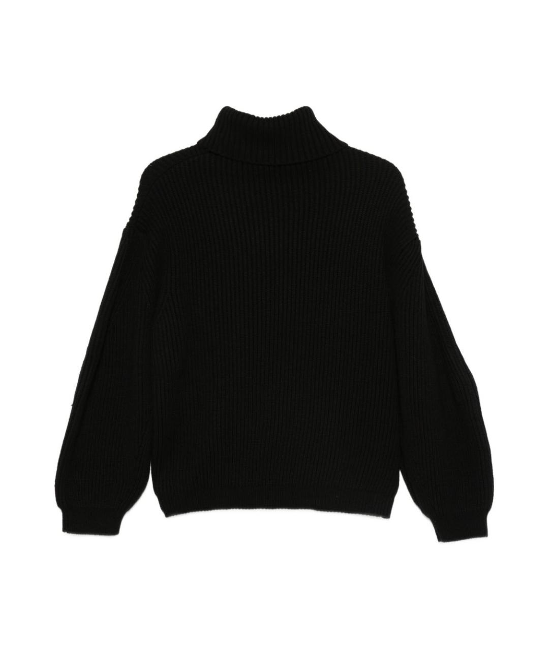 SEMICOUTURE Черный кашемировый джемпер / свитер, фото 1