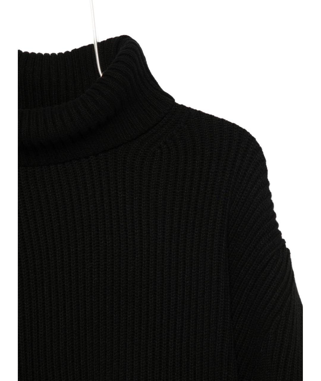SEMICOUTURE Черный кашемировый джемпер / свитер, фото 2