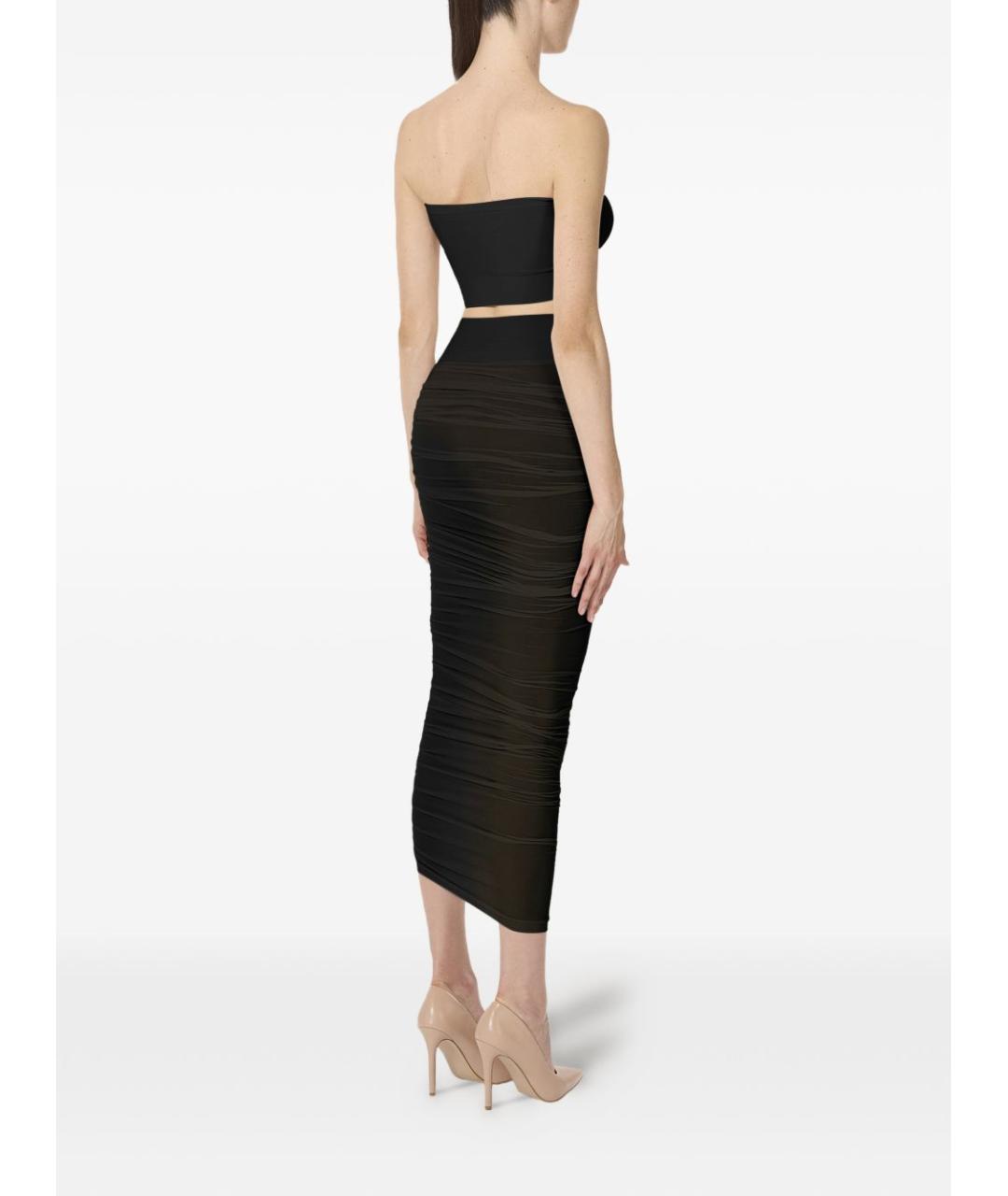 WOLFORD Черная юбка миди, фото 2